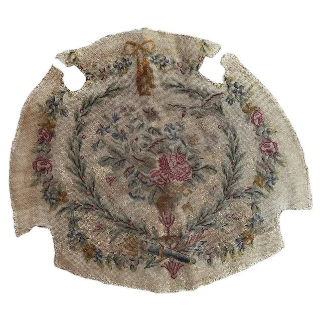 French Needlepoint Chair Cover Tapestry from Bobyrug, 1890s For Sale - Image 13 of 13