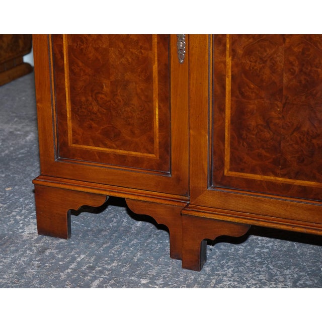 Wood Antique Victorian Burr Walnut Sideboard by Jan Smith Brighton For Sale - Image 7 of 18
