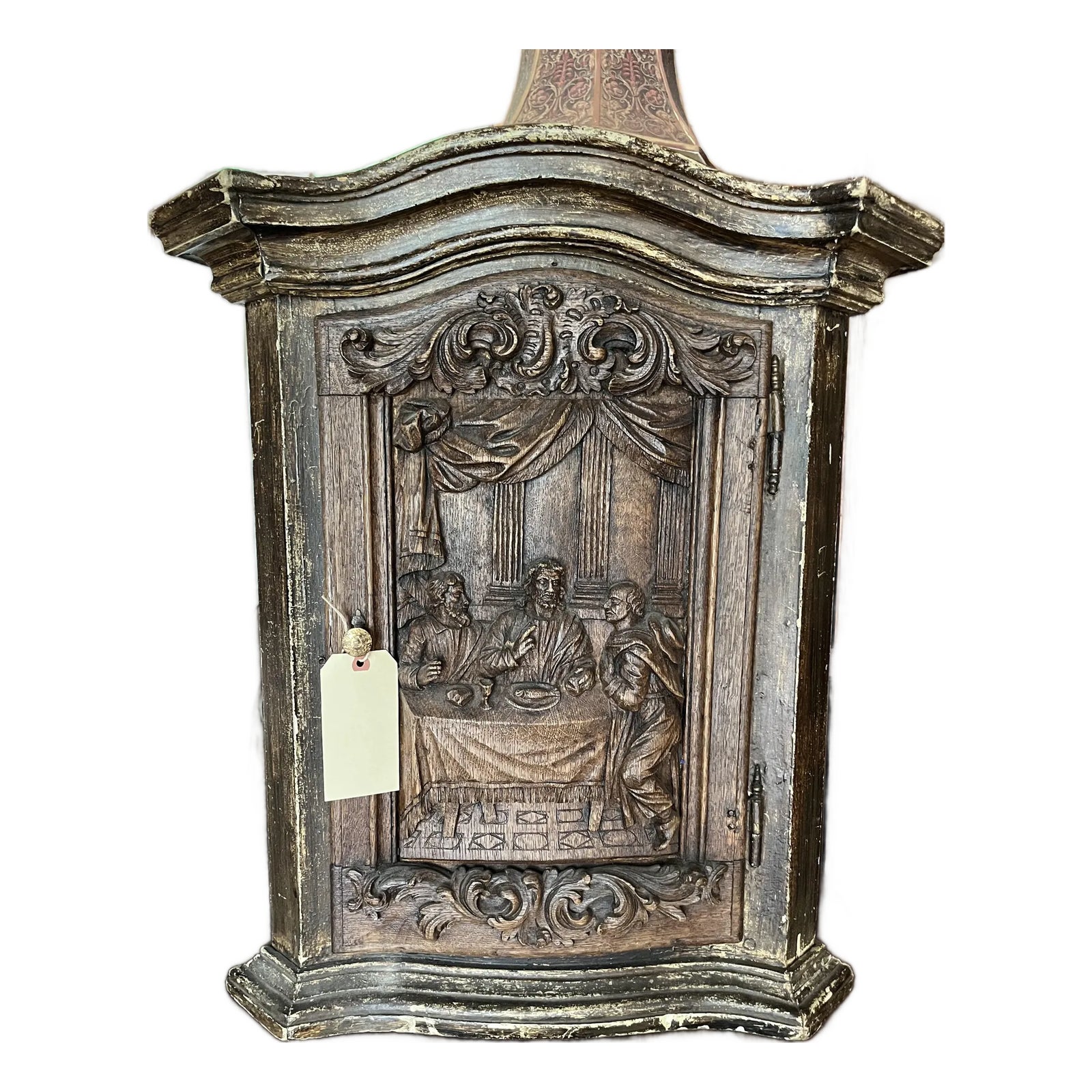 19th Century Gothic Religious Reliquary Cabinet - Hand Carved Detail ...