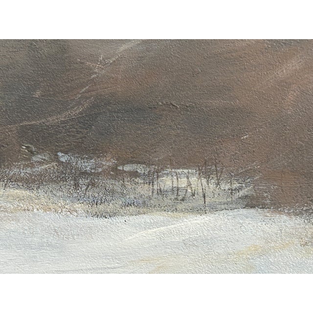 A snow-scape in the heart of Vermont. Loose brushwork and a limited palette add to the changing of the season, fall to...