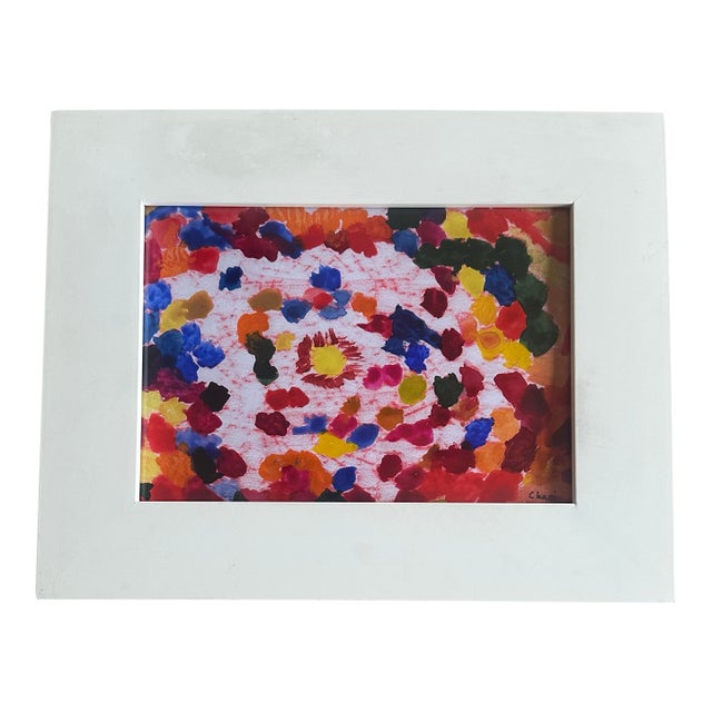 “Confetti” Vibrant Original Signed and Framed Abstract by Chani MacKay For Sale