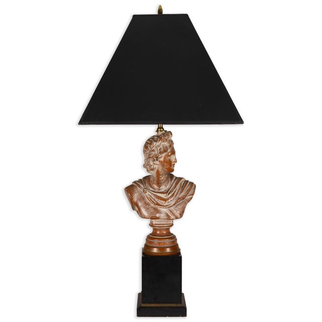 Pair of French Neoclassical Daphne & Apollo Oak Lamps For Sale In Detroit - Image 6 of 9
