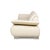 Leather Sofa Set in White Cream from Koinor Volare, Set of 2 For Sale - Image 13 of 14