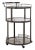 Add instant glamour to any room with this deluxe 3-tier round bar cart and wine rack. it's contemporary design features a...