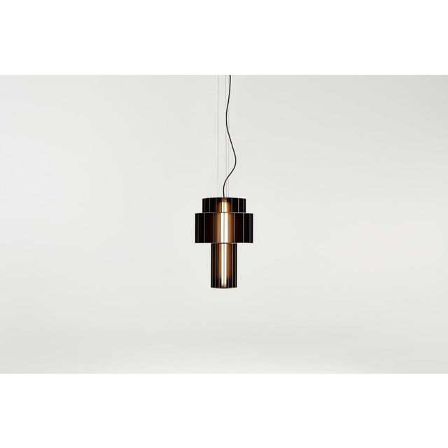 Contemporary Golden Babel T Pe Pendant Lamp by Parachilna For Sale - Image 3 of 8