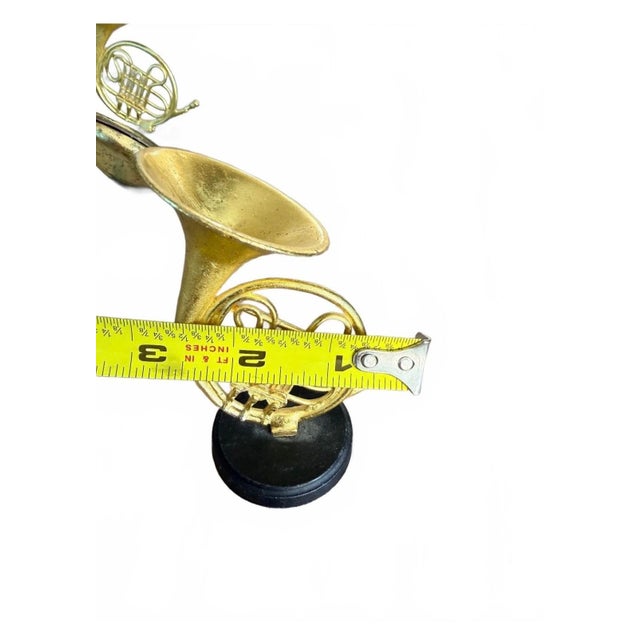 1990s 1990s Vintage Cast Metal Musical Instrument Place Card Holders - Set of 4 For Sale - Image 5 of 7