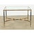 Brass French Mid-Century Brass & Glass Square Coffee Table For Sale - Image 8 of 10