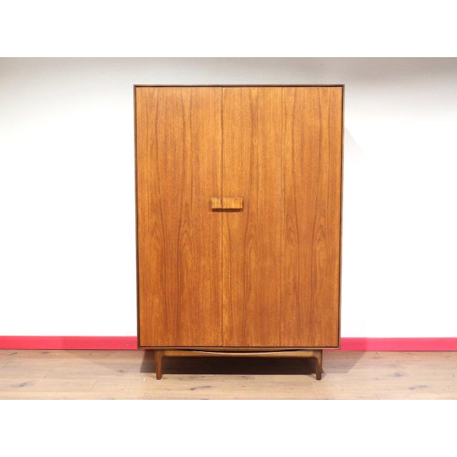 Mid Century Modern Vintage Teak Armoire Wardrobe by Kofod Larsen by G Plan For Sale - Image 10 of 15