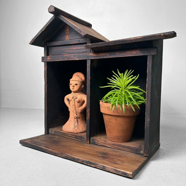 Wood Antique Japanese Kamidana Antique Shinto Wooden Shrine, 1890s For Sale - Image 7 of 10