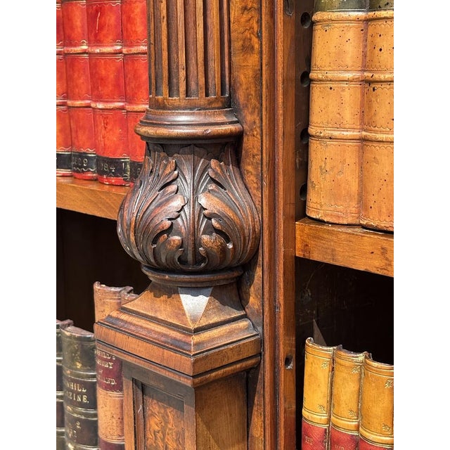 Antique William IV Burr Walnut Bookcase, 1840 For Sale - Image 11 of 16