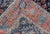 Navy Blue Antique Persian Tabriz Carpet With Botanical Elements in Navy Blue, Red-Orange For Sale - Image 8 of 8
