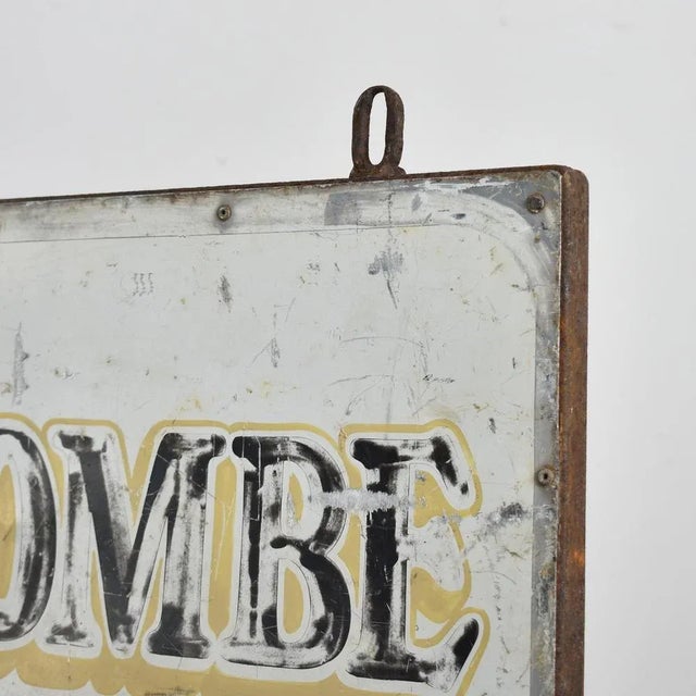 Vintage Metal Farm Sign, 1950s For Sale - Image 3 of 7