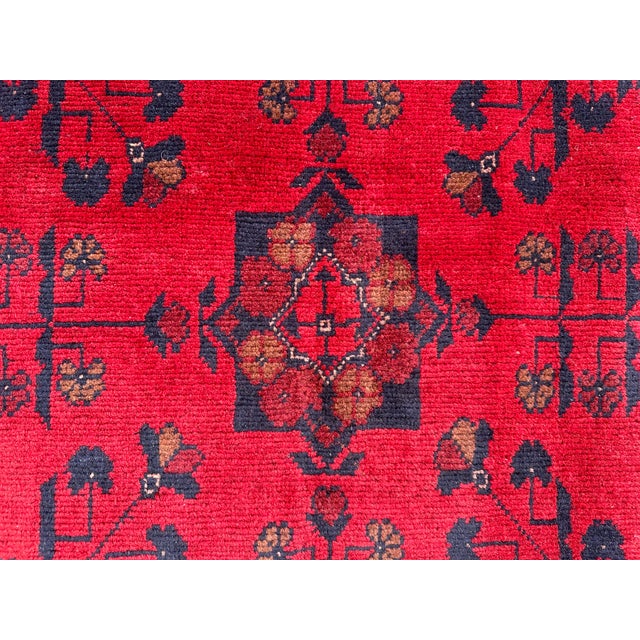 Afghan Hand Knotted Turkomen Khal Mohammadi Rug For Sale - Image 4 of 8