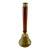 Vintage Brass & Turned Wood Hand Bell For Sale