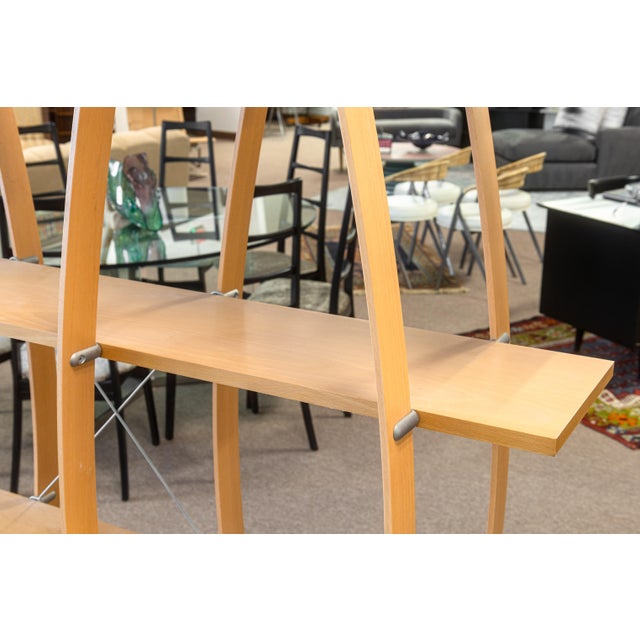 1990s 1998 Marcello Ziliani Mondo Wall Unit for Sintesi Italian Postmodern Bentwood For Sale - Image 5 of 6