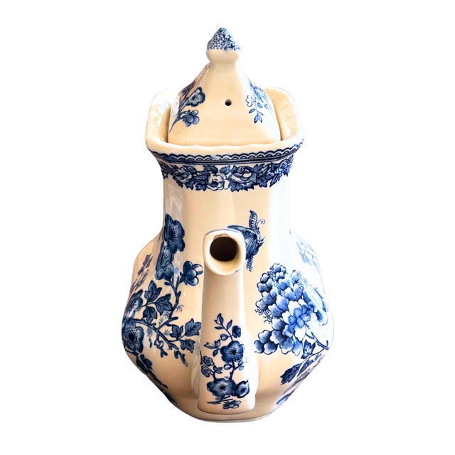 Blue Large Aperitif Platter from Limoges, 1980s, Set of 9 For Sale - Image 8 of 11