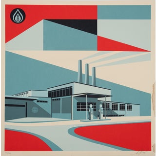 Shepard Fairey, Downward Trajectory, Lithograph For Sale