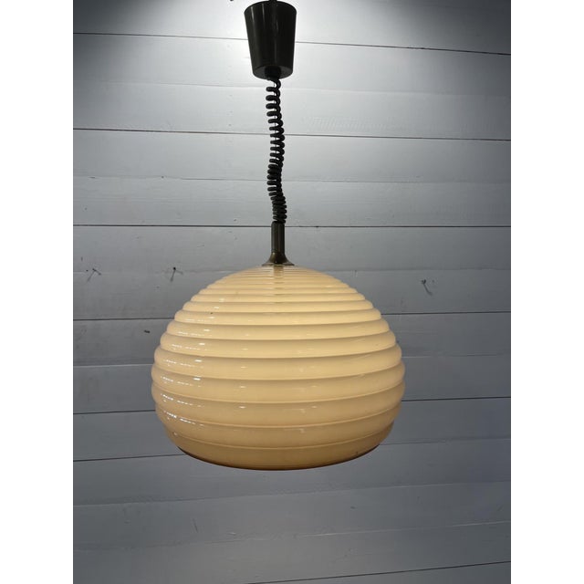 Vintage Adjustable Hanging Lamp in Plastic from Meblo, 1960s, in Flawless conditions. Designed 1960 to 1969 I have...