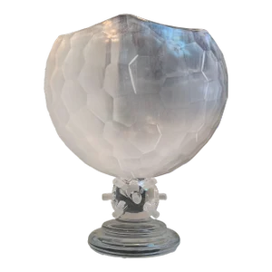 Italian Sand Crystal Handmade Cut Vase