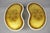 Hollywood Regency Vintage Hollywood Regency Gold Leaf Glass Kidney Bean Shaped Side Tables - Pair For Sale - Image 3 of 15