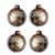 Mercury Glass Style Christmas Ornaments - Set of 4 For Sale