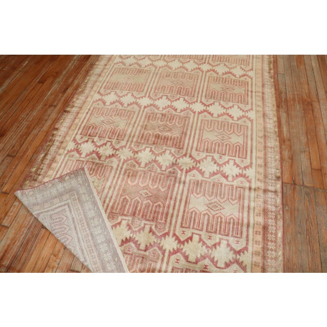 Vintage Zabihi Collection East Turkestan Samarkand Rug - 4'10" x 9'7" For Sale - Image 10 of 12