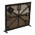 Custom Hand Forged Iron Arts & Crafts Style Fireplace Screen For Sale