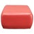 1980s Italian Postmodern Red Faux Leather Pouf Ottoman For Sale - Image 9 of 9