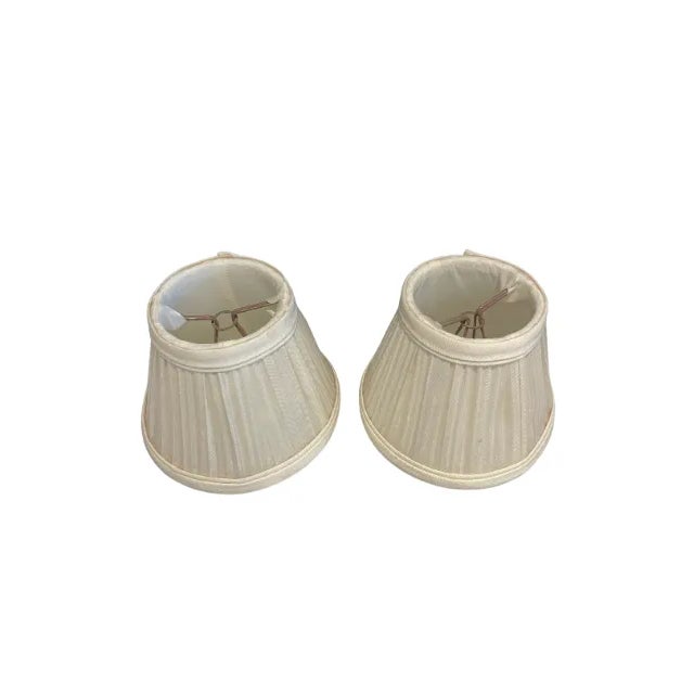 1980's Faux Bamboo Finish Sconce With Silk Shades For Sale In New York - Image 6 of 8