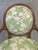French Vintage French Louis XVI Style Armchairs With Green and Cream Upholstery - A Pair For Sale - Image 3 of 12