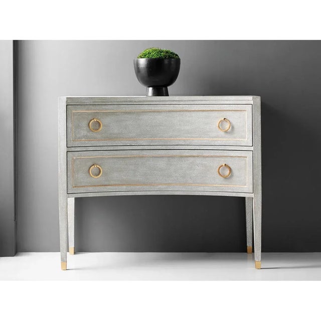 Pair of Gustavian Grey Painted Dresser, The Swedish Neo Classic style Gustavian commode with a concave front side, with...