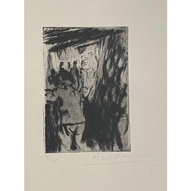 Anselmo Bucci, Military, Etching, 1917 For Sale