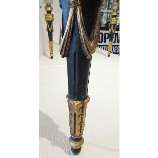 Transparent Italian Hand Carved Wood and Glass Top Cocktail Table Circa 1960s For Sale - Image 8 of 11