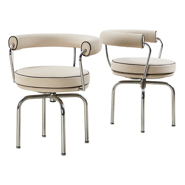 LC7 Swivel Chairs by Charlotte Perriand for Cassina, 1990s, Set of 2 For Sale