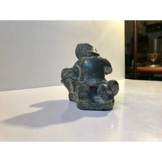 Carved Stone Wrestling Eskimos by A Wolf for The Wolf Sculptures, 1970s For Sale - Image 6 of 11