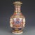 This magnificent vase features a classic baluster form with a flared rim, a distinct neck, and a sturdy foot. It is a...