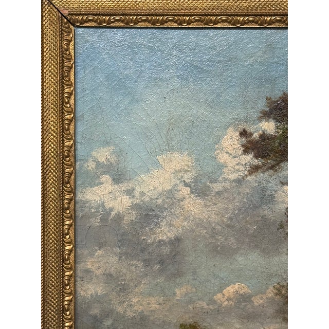 French 19th Century French Oil Painting For Sale - Image 3 of 8