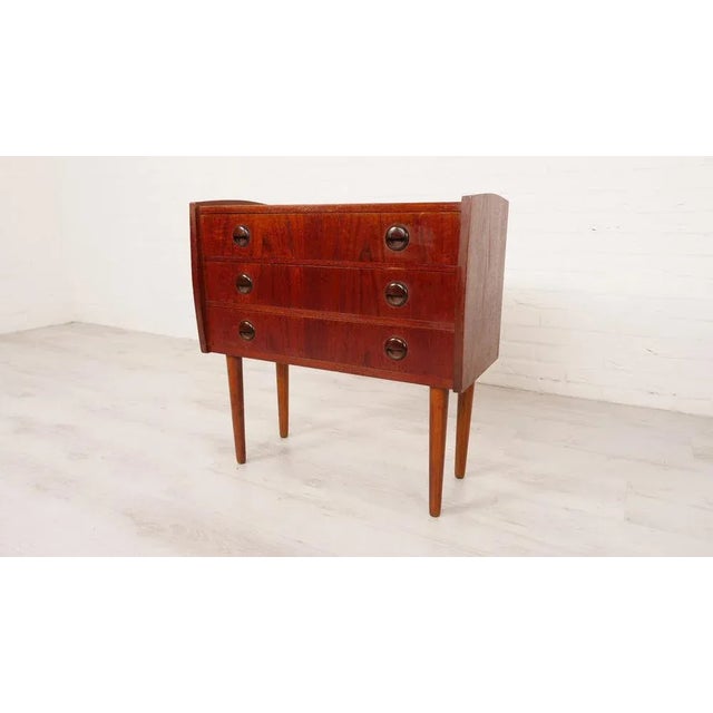 Mid-Century Modern Vintage Danish Chest of 3 Drawers For Sale - Image 3 of 10