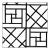 Sample - Schumacher X Cristina Buckley Trellis Wallpaper in Black For Sale