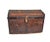Vintage Wood and Metal Trunk For Sale