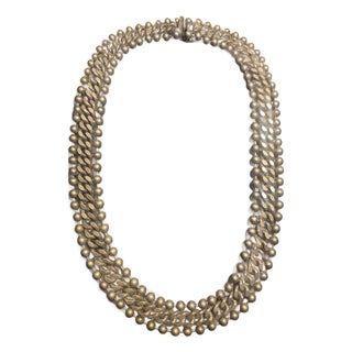 MCM Solid Brass Bronze Metal Articulating Necklace Chain For Sale