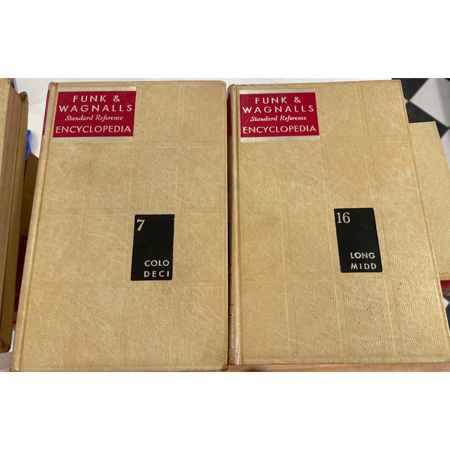 Full set of 1966 Funk and Wagnalls Standard Reference Encyclopedias. Volumes 1-25. These books would make excellent decor...