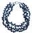 Ajd Elegant Peacock Keshi Pearl Three Strand Necklace For Sale
