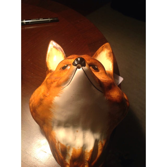 Vintage Fox Head String Holder Wall Sculpture | Chairish