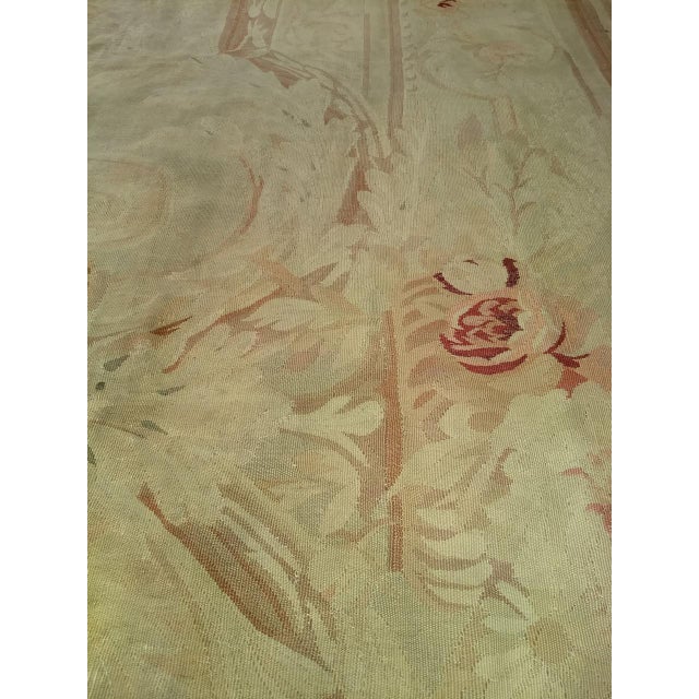 19th Century French Aubusson Rug, Handwoven Wool, Floral Design, 12x14 For Sale - Image 10 of 17