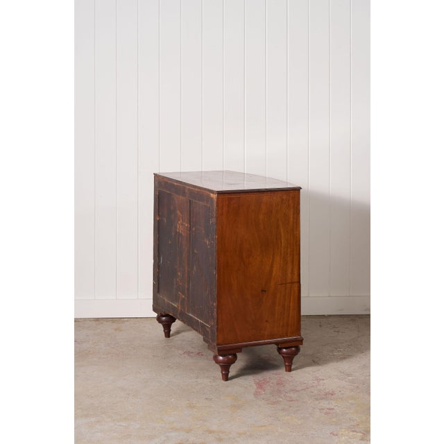 English Early 19th Century Mahogany Inlaid Bowfront Chest For Sale - Image 3 of 10