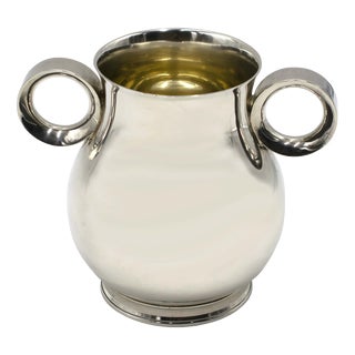 Vintage Pear-Shaped Silver Vase bby Bulgari, Italy, 1976 For Sale