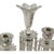 Transparent Vintage Pair 14" Modular Crystal 3-Light Candelabras Threaded European Lead Crystal Complete With Prisms For Sale - Image 8 of 12