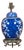 Vintage Cobalt Blue Prunus Blossom Jar, Circa 1900 Made into US Wired Table Lamp For Sale
