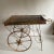 Rustic European Vintage French Metal Garden Flower Cart For Sale - Image 3 of 8